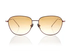 NEW YORK METAL Sunglasses | Burgundy
