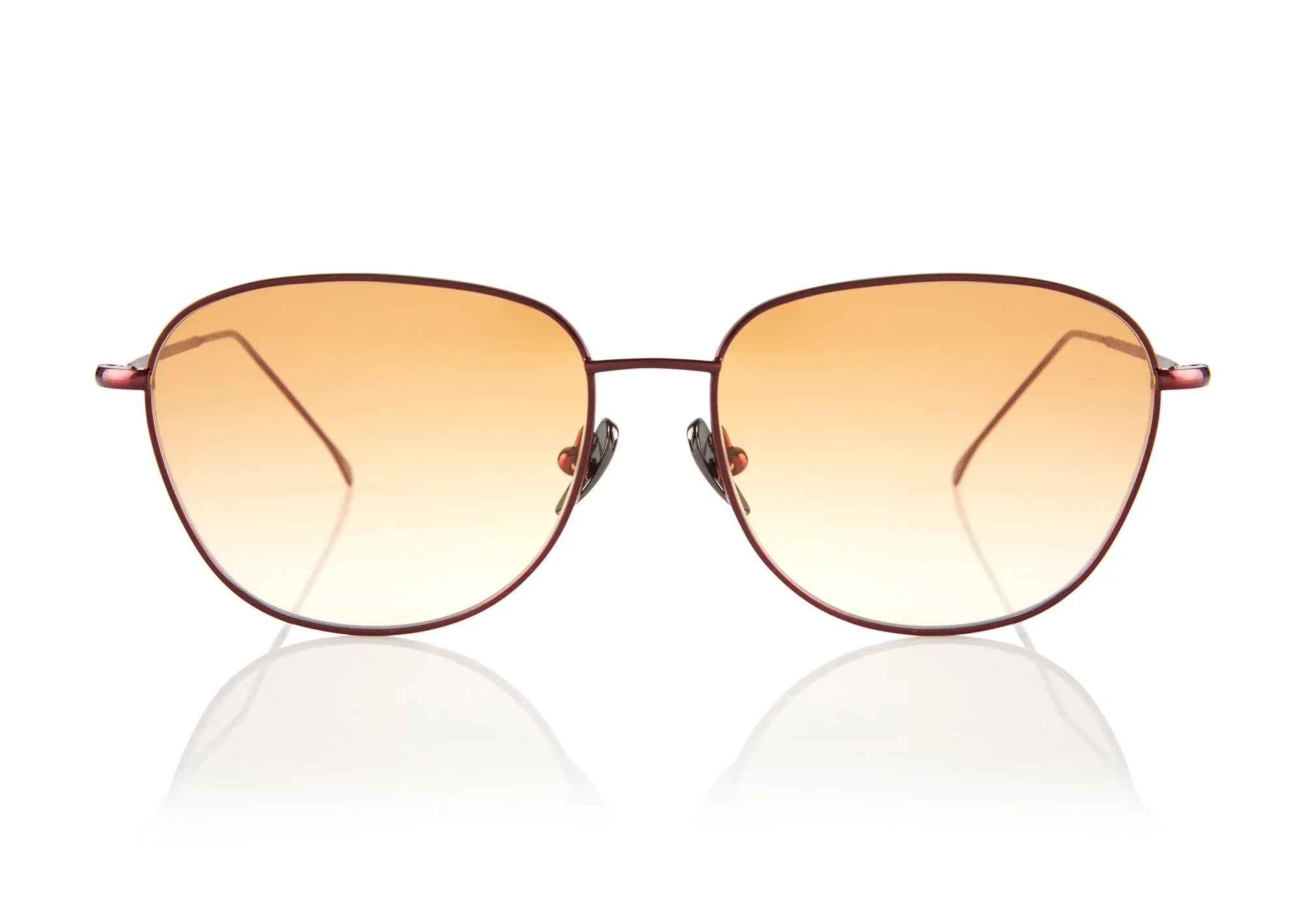 NEW YORK METAL Sunglasses | Burgundy