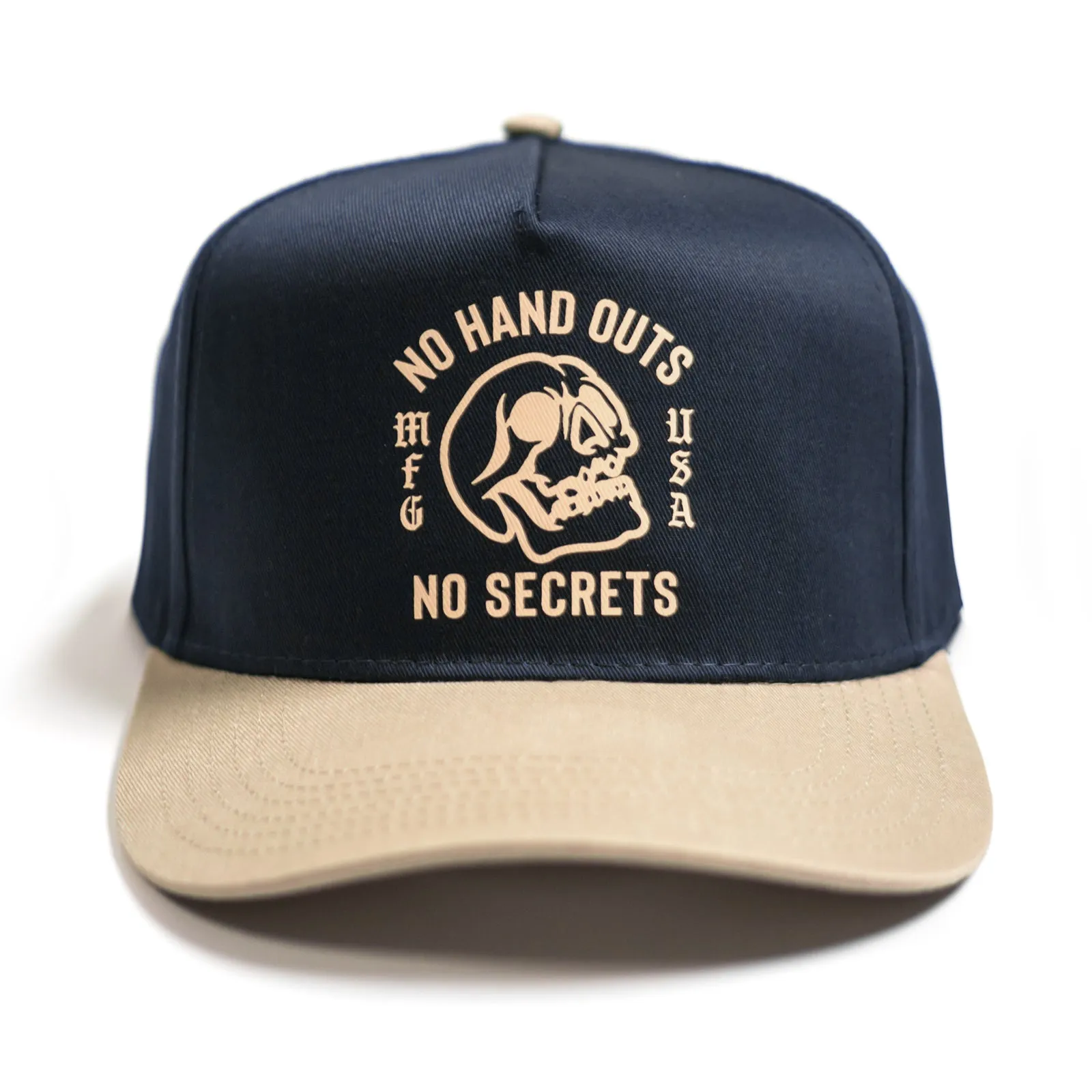No Handouts Cap - Navy / Beige
