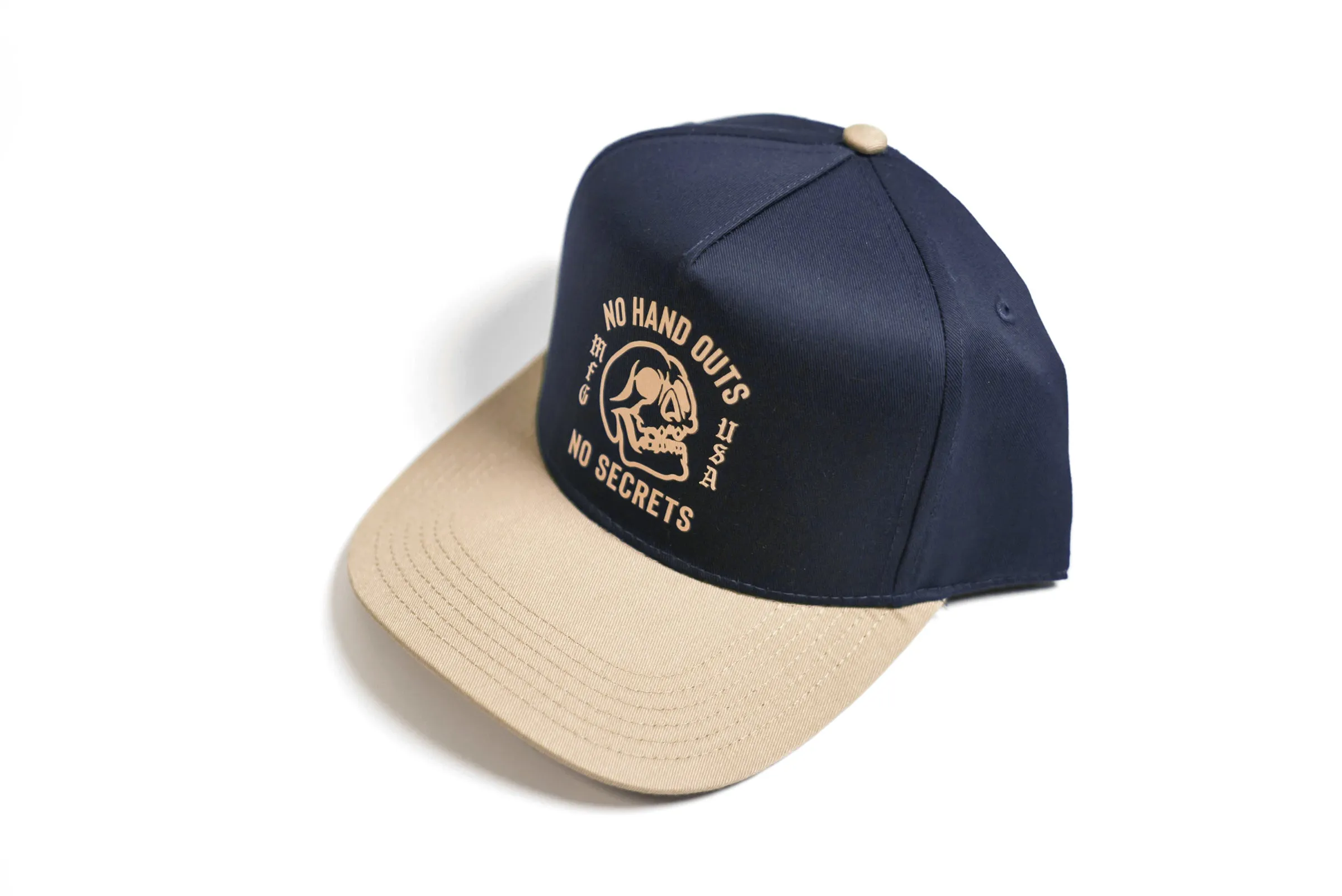 No Handouts Cap - Navy / Beige