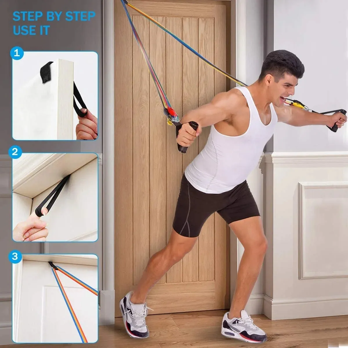 OB 16Pcs Resistance Bands Set Expander