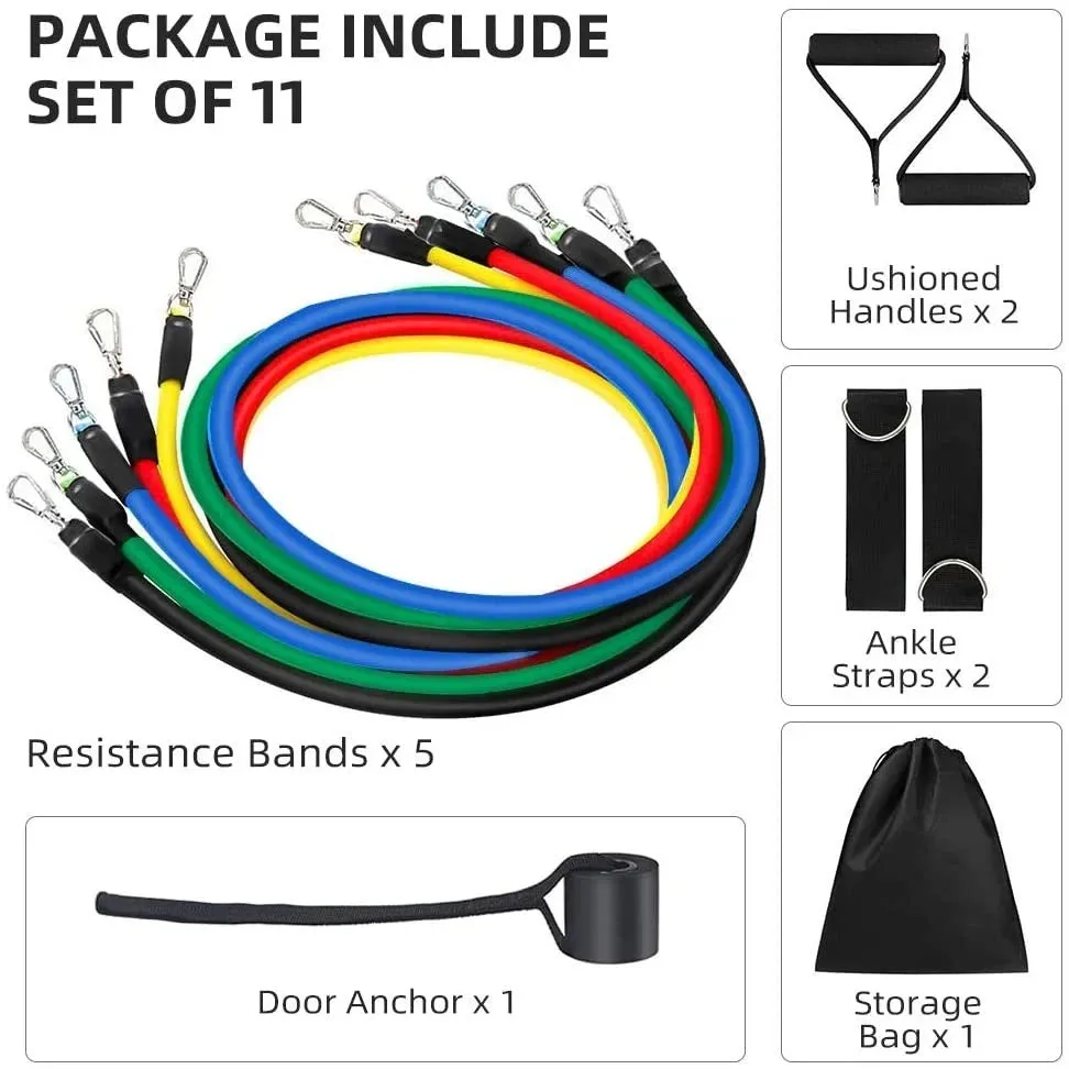 OB 16Pcs Resistance Bands Set Expander