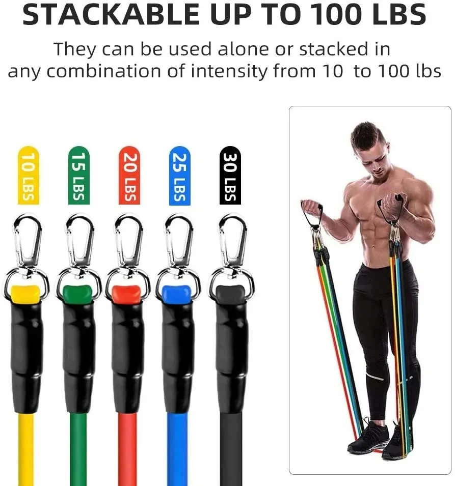 OB 16Pcs Resistance Bands Set Expander