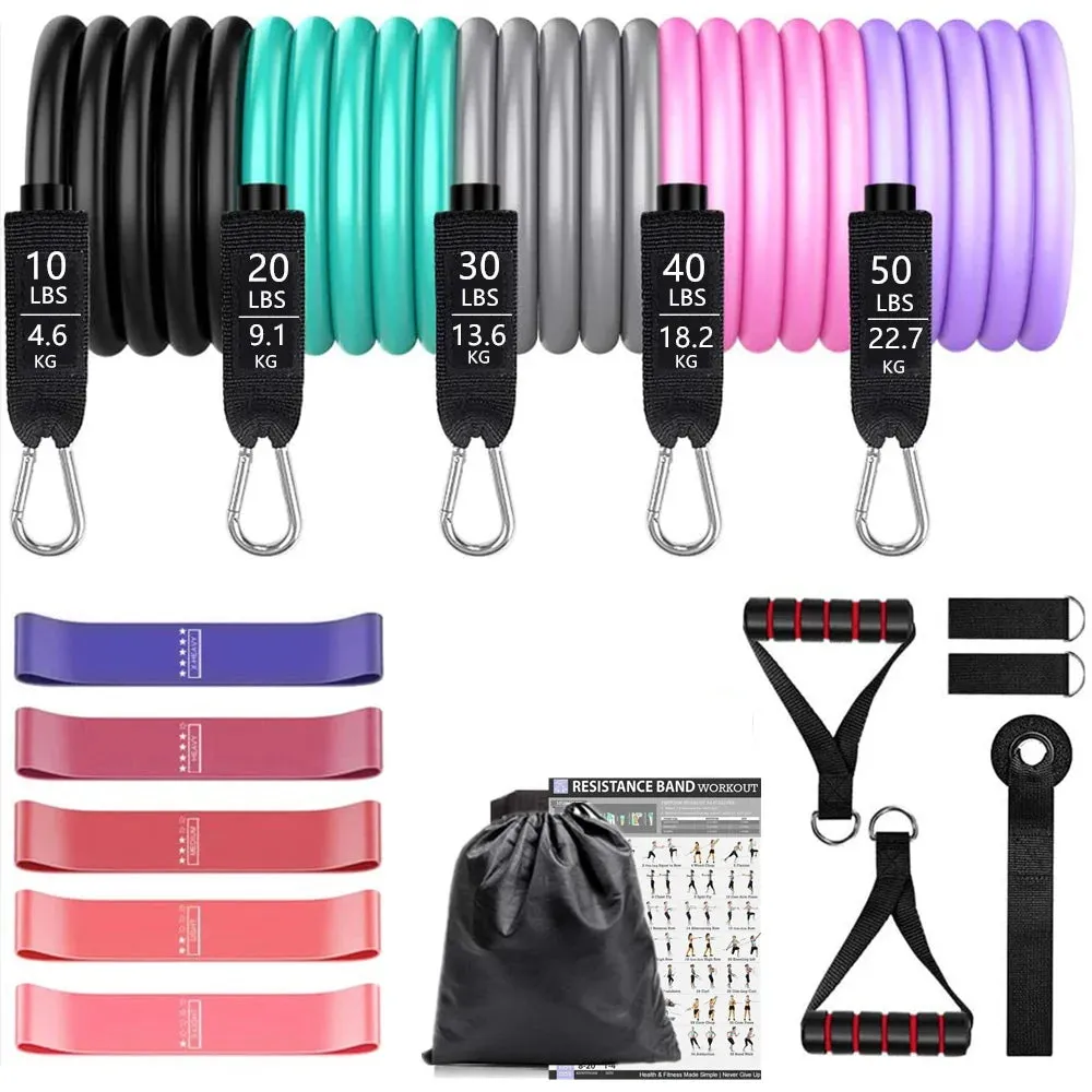 OB 16Pcs Resistance Bands Set Expander