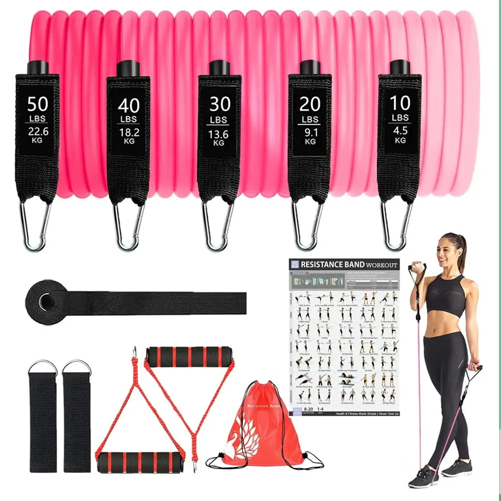 OB 16Pcs Resistance Bands Set Expander