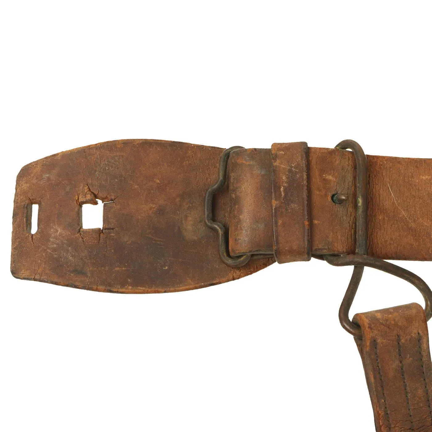 Original British Victorian Boer War Era Royal Canadian Artillery Officers Leather Belt