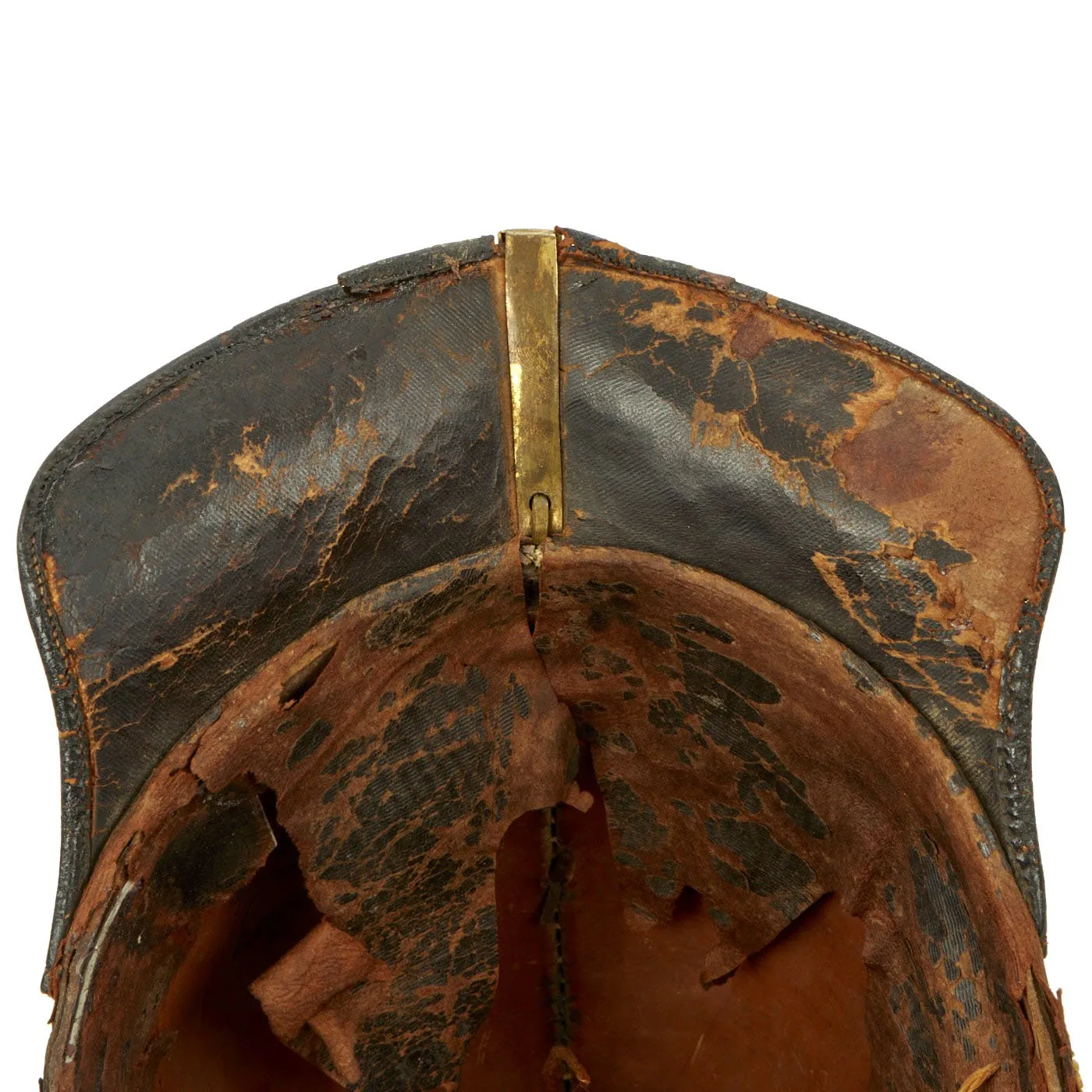 Original Magnificent Swedish Named Royal Guard M1845 Pickelhaube Spiked Leather Helmet with Transit Case
