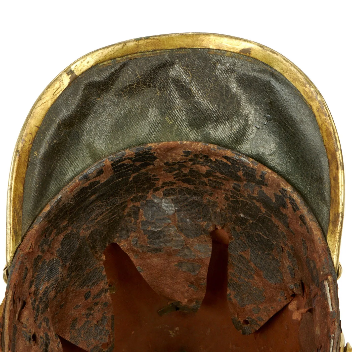 Original Magnificent Swedish Named Royal Guard M1845 Pickelhaube Spiked Leather Helmet with Transit Case