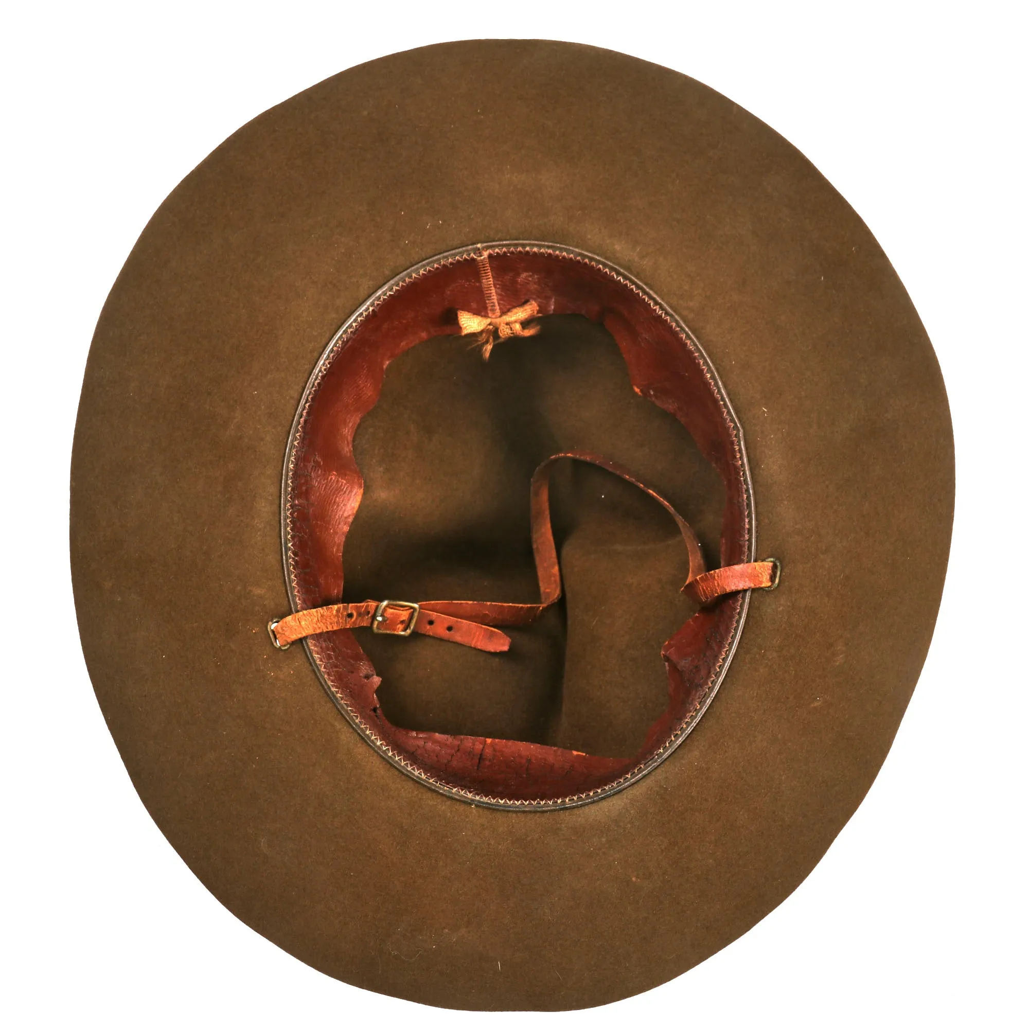 Original U.S. Pre-WWII U.S.M.C. 1920s-1930s Officer’s M-1912 Campaign Hat with Cord & EGA - Original Chinstrap