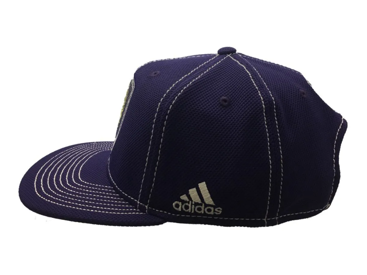 Orlando City SC Adidas Purple Textured Structured Flat Bill Snapback Hat Cap