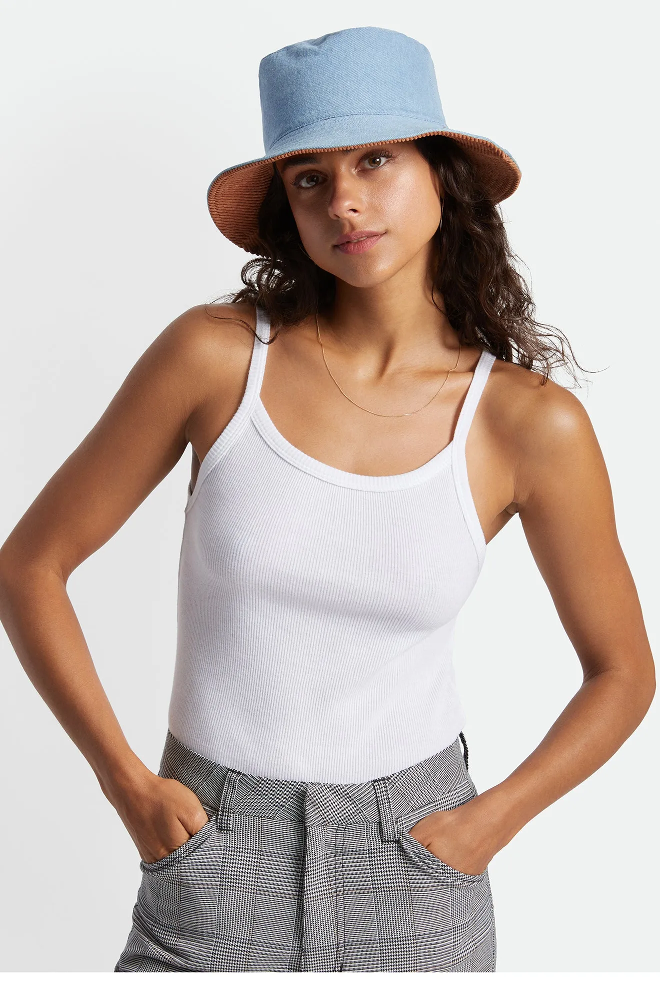 Petra Packable Bucket Hat - 70s Blue
