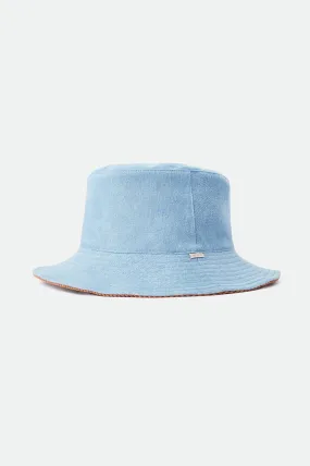 Petra Packable Bucket Hat - 70s Blue