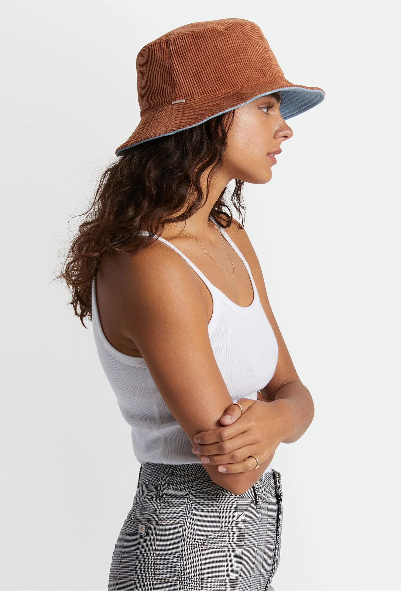 Petra Packable Bucket Hat - 70s Blue