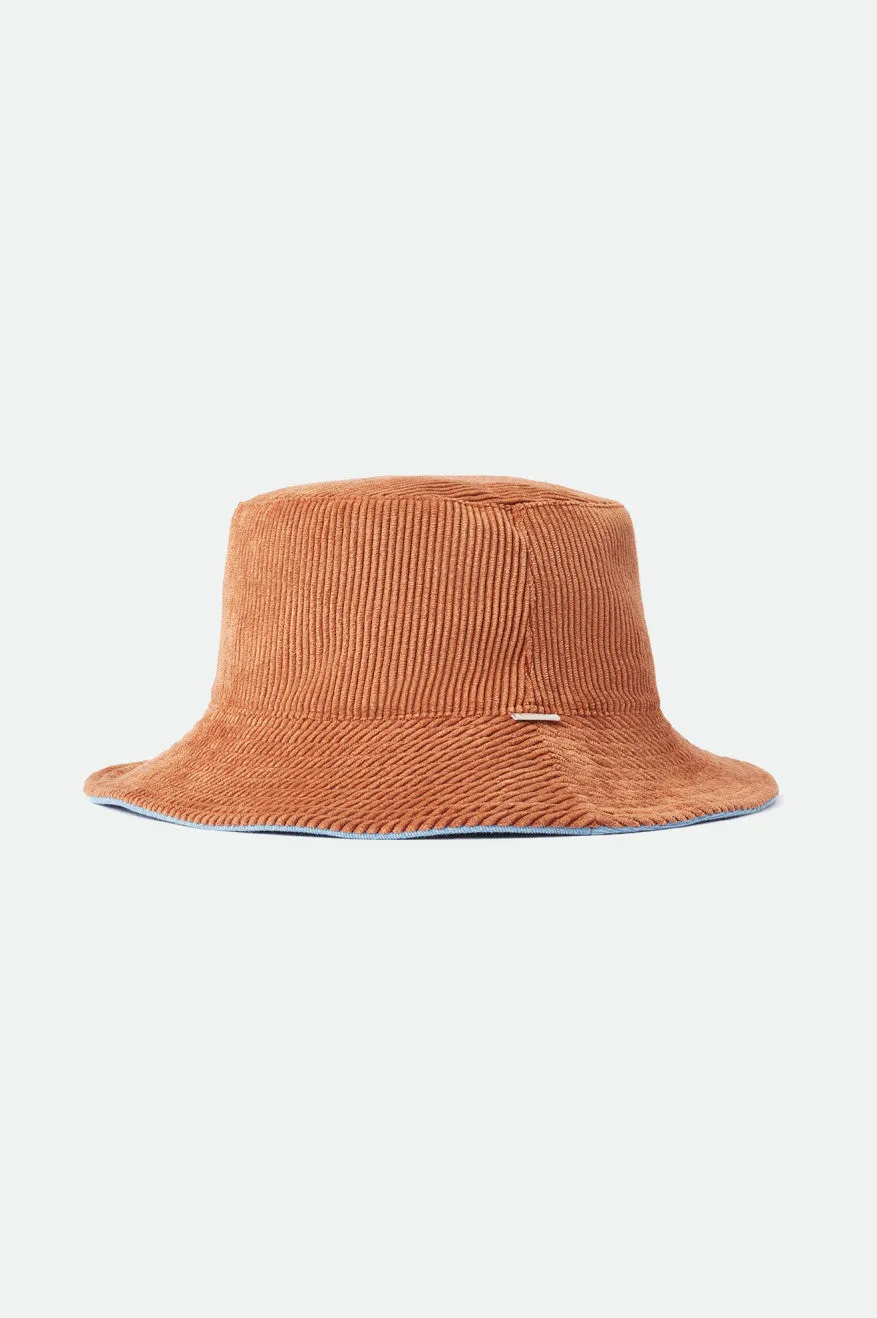 Petra Packable Bucket Hat - 70s Blue