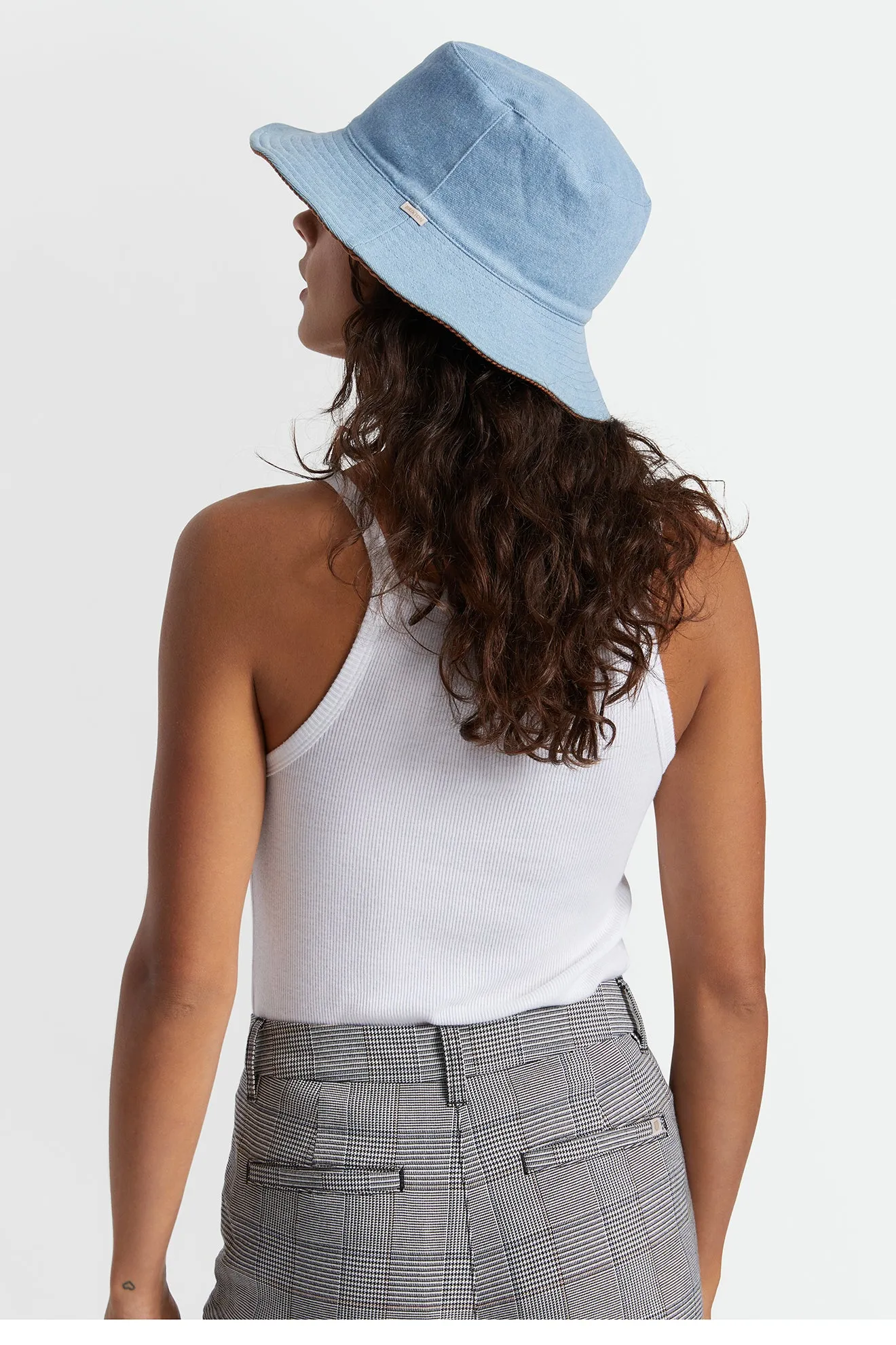 Petra Packable Bucket Hat - 70s Blue