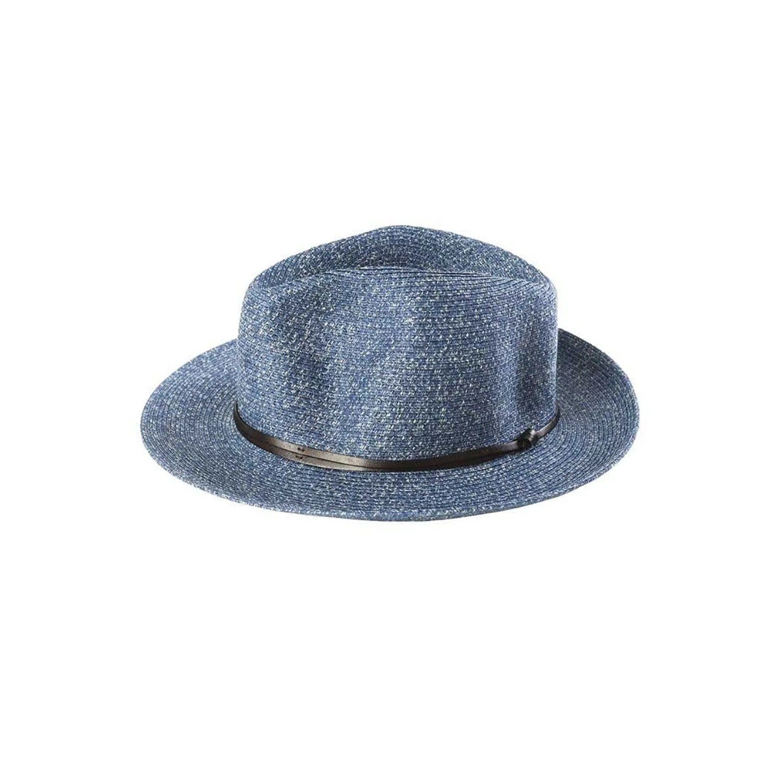 Plaited Paper Hat in Denim