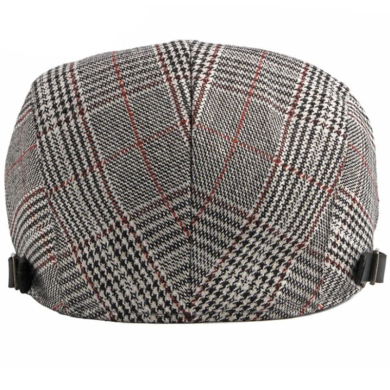 Plymouth Tartan Cotton Flat Cap