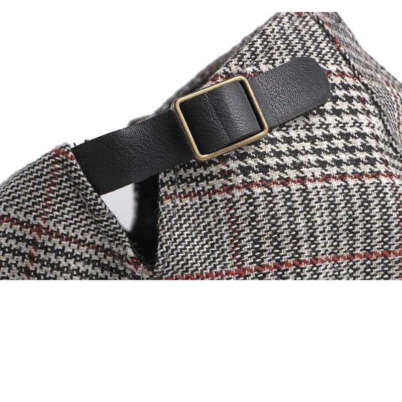 Plymouth Tartan Cotton Flat Cap