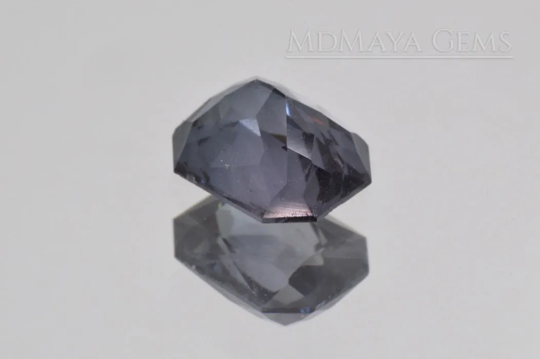 Pretty Bluish Gray Spinel Unheated, Octagon Cut, 1.78 ct.