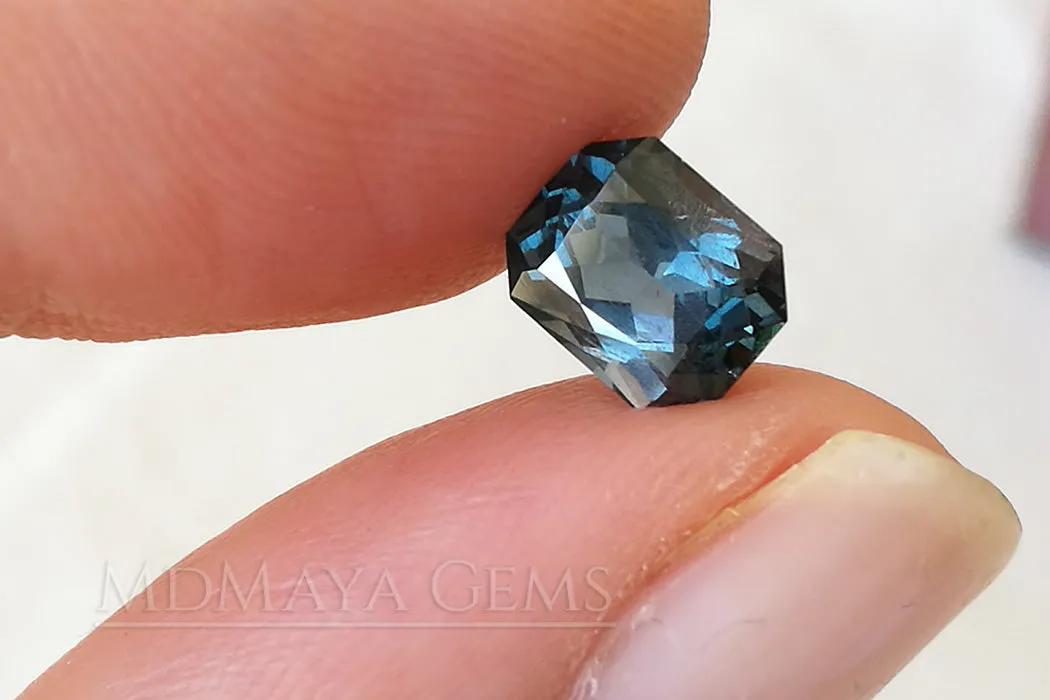 Pretty Bluish Gray Spinel Unheated, Octagon Cut, 1.78 ct.