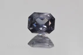 Pretty Bluish Gray Spinel Unheated, Octagon Cut, 1.78 ct.