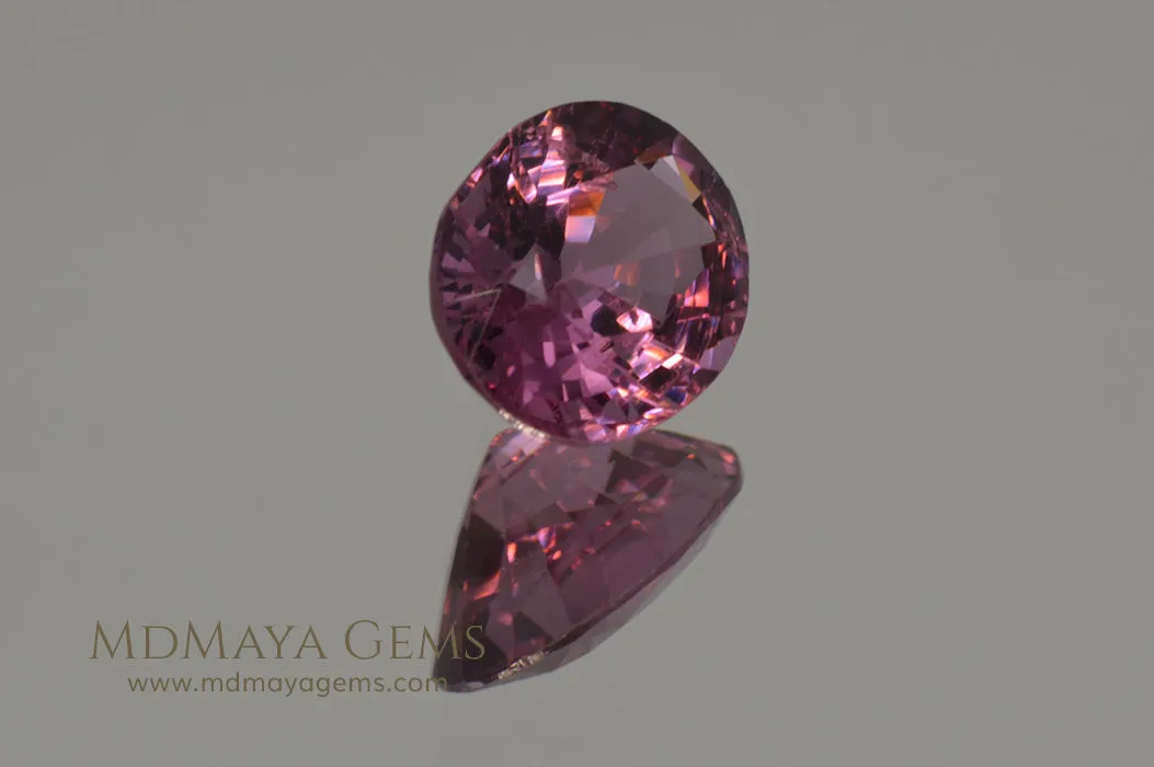 Purple Red Spinel. Oval cut. 1.66 ct.  Beautiful Gem!