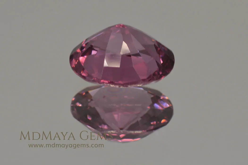 Purple Red Spinel. Oval cut. 1.66 ct.  Beautiful Gem!