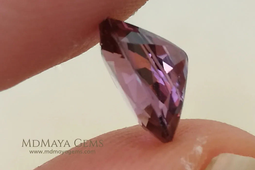 Purple Red Spinel. Oval cut. 1.66 ct.  Beautiful Gem!