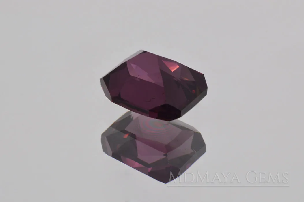 Purple Spinel Gemstone. Octangon Cut. 1.41 ct.