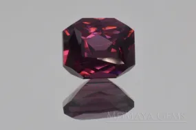 Purple Spinel Gemstone. Octangon Cut. 1.41 ct.