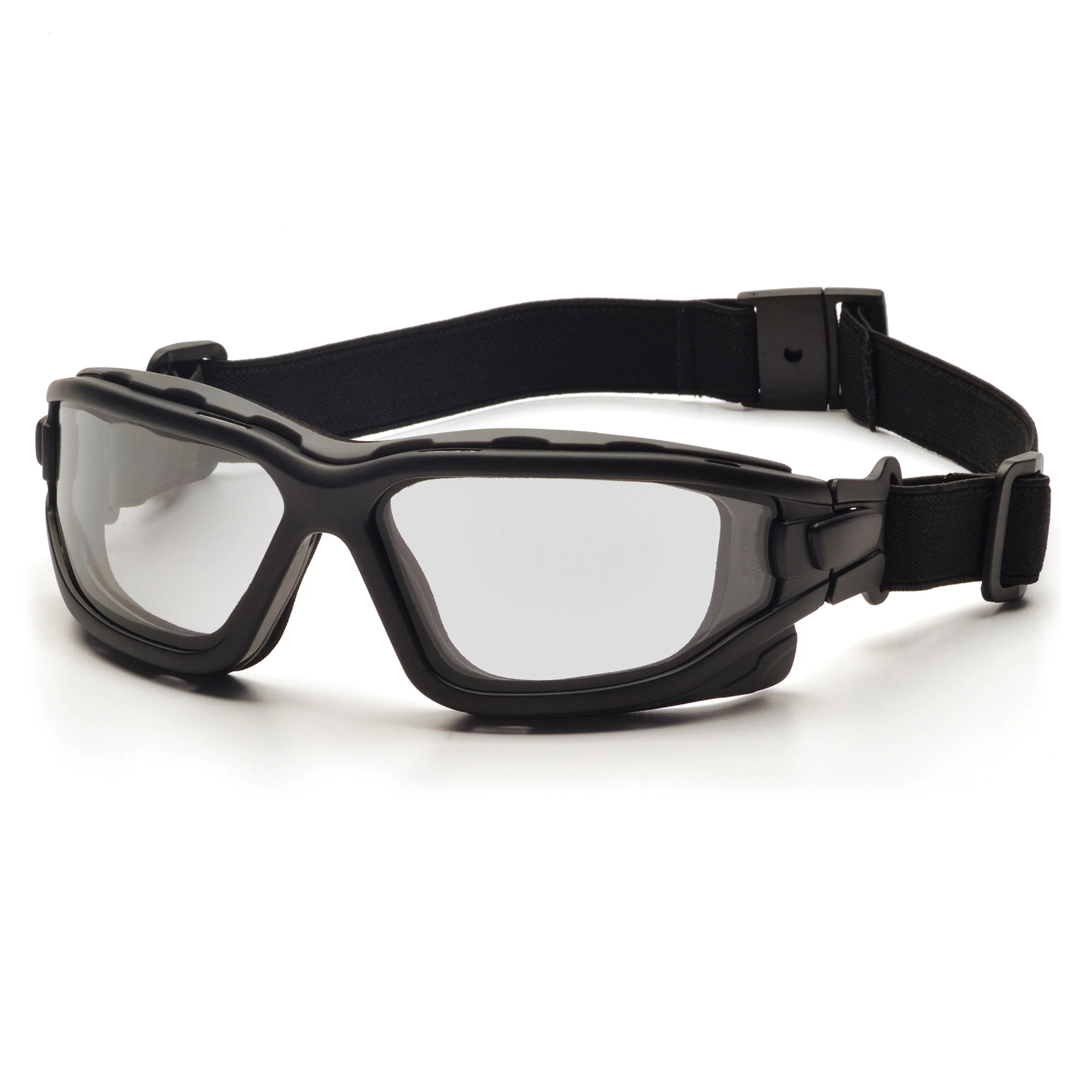 Pyramex I-Force Goggle, Dual Clear Anti-Fog Lens with Interchangable Temples & Strap