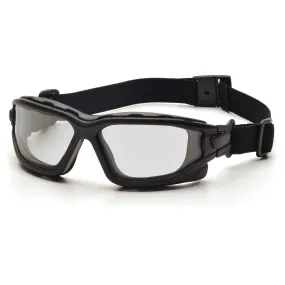 Pyramex I-Force Goggle, Dual Clear Anti-Fog Lens with Interchangable Temples & Strap