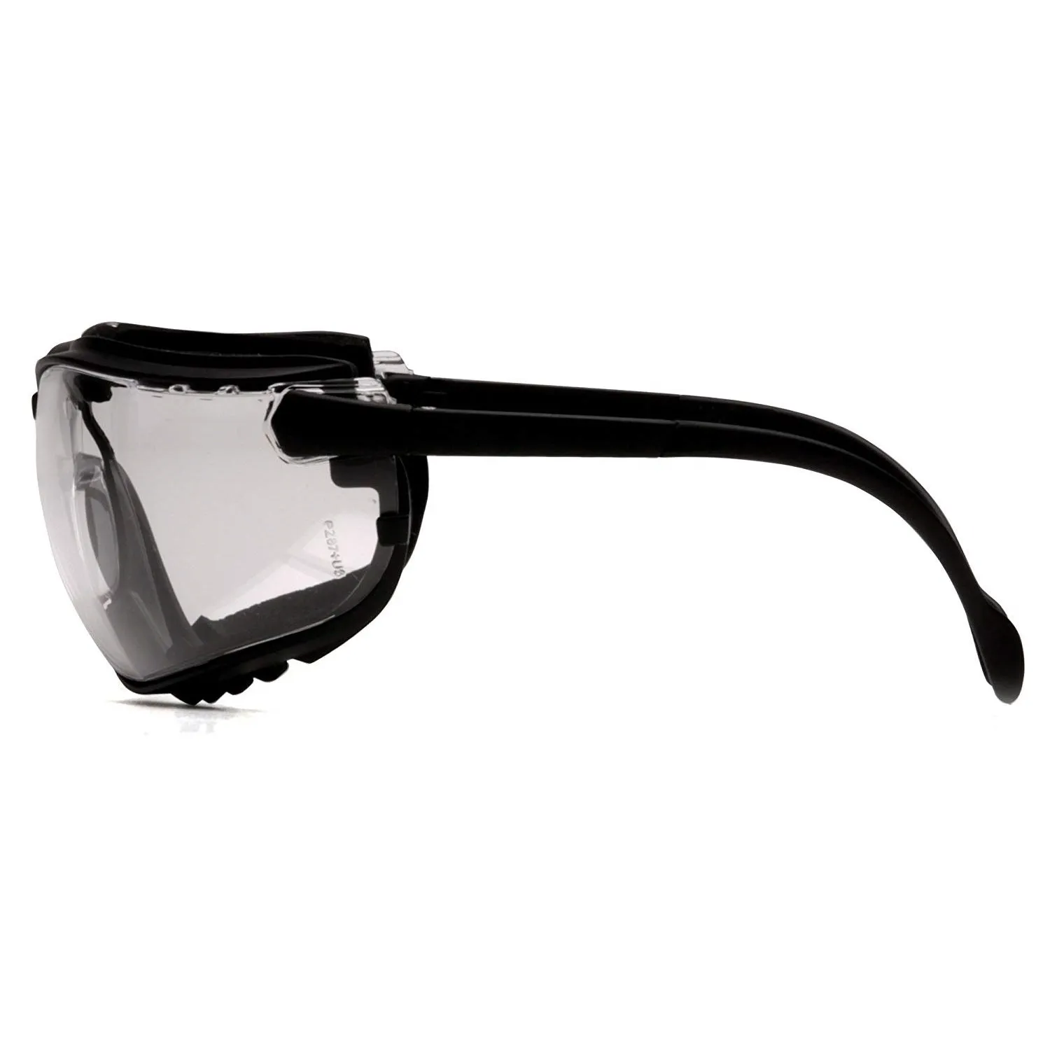Pyramex V2G Hybrid Safety Glasses/Goggle with Interchangable Temples and Head-Strap, H2X Anti-Fog Coating