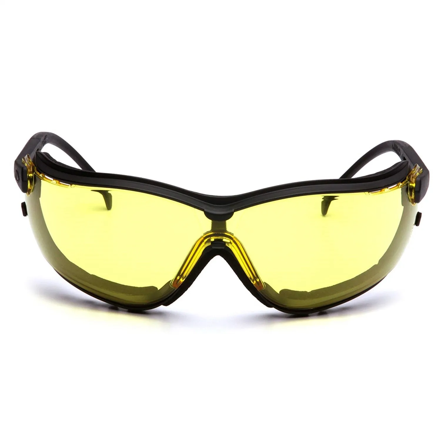 Pyramex V2G Hybrid Safety Glasses/Goggle with Interchangable Temples and Head-Strap, H2X Anti-Fog Coating