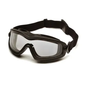 Pyramex V2G Plus Goggle, Dual Clear Anti-Fog Lens and Adjustable Strap
