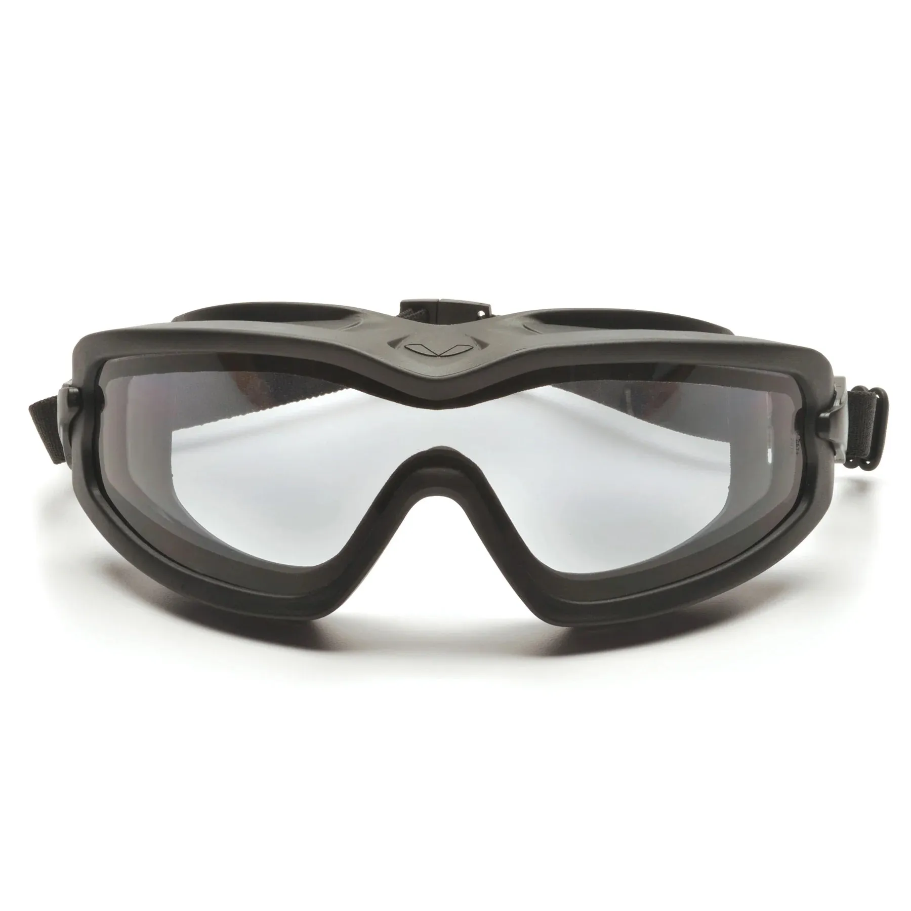 Pyramex V2G Plus Goggle, Dual Clear Anti-Fog Lens and Adjustable Strap