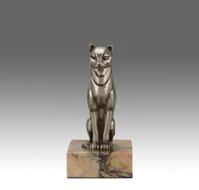 "Seated Cat" by Georges Rigot