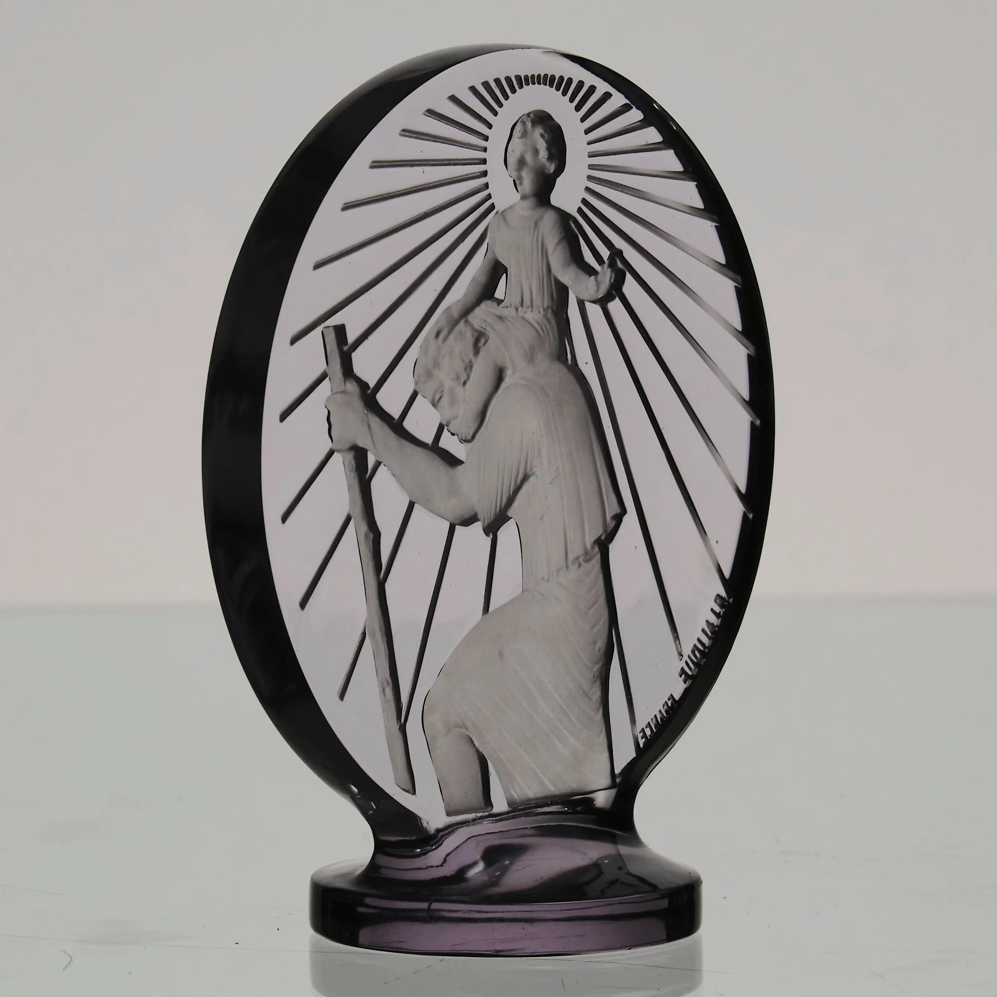 "St Christophe" Car Mascot by René Lalique