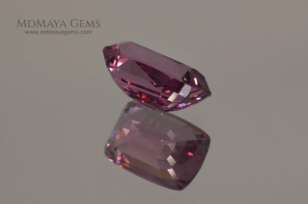 Rare Pink Raspberry Spinel from Burma. Cushion Cut. 2.34 ct.
