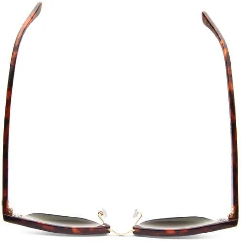 Ray-Ban CLUBMASTER - MOCK TORTOISE/ ARISTA Frame CRYSTAL GREEN Lenses 49mm Non-Polarized