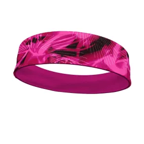 Rays of Fuschia Fashion and Hot Pink Wicking Reversible Headband