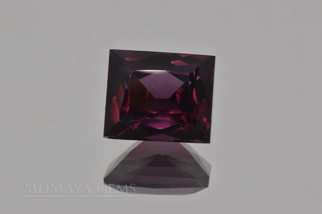 Reddish Purple Spinel Rectangle Shape 2.28 ct