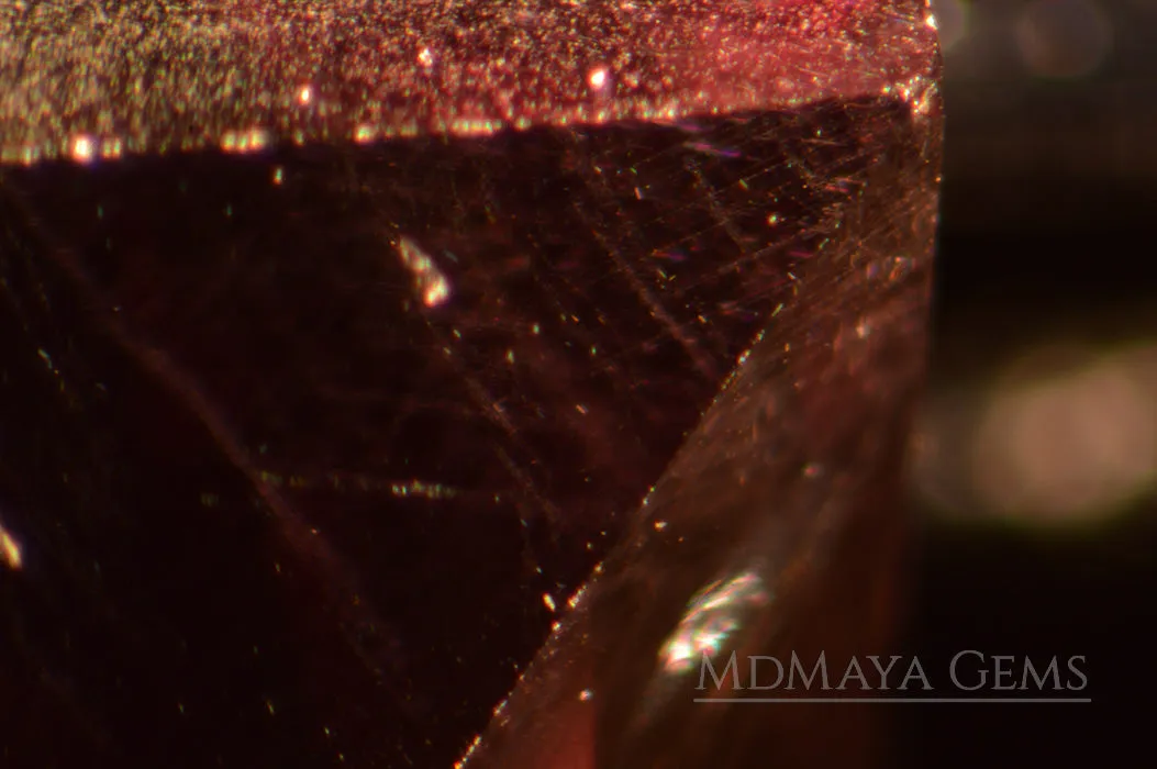 Reddish Purple Spinel Rectangle Shape 2.28 ct