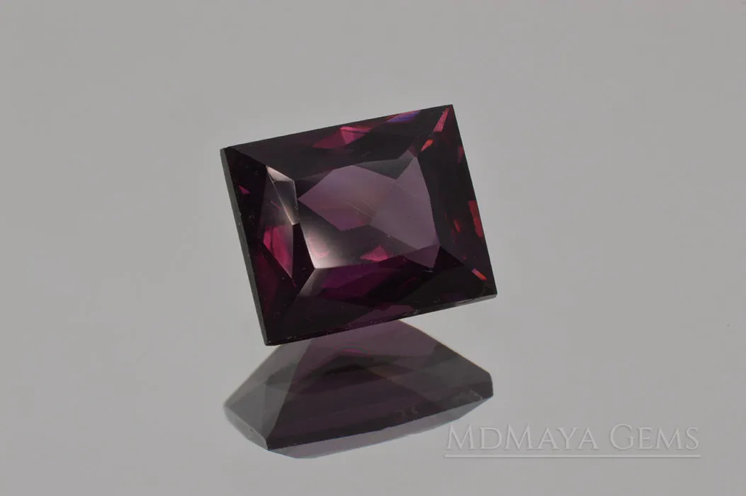 Reddish Purple Spinel Rectangle Shape 2.28 ct