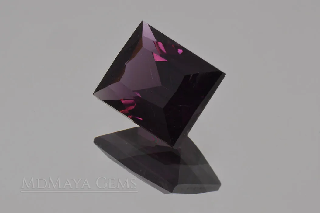 Reddish Purple Spinel Rectangle Shape 2.28 ct