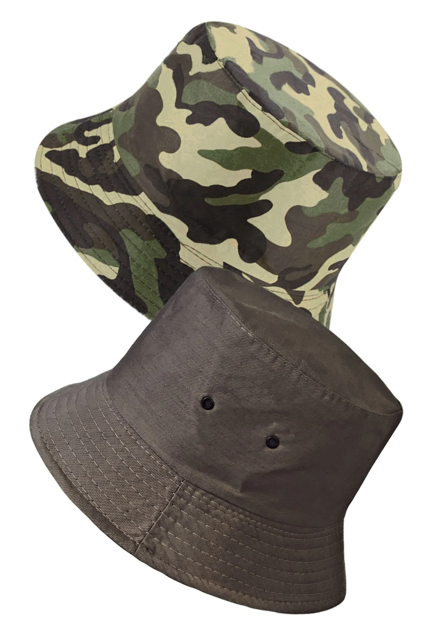 Reversible Cotton Rich Camouflage Bush Bucket Hat