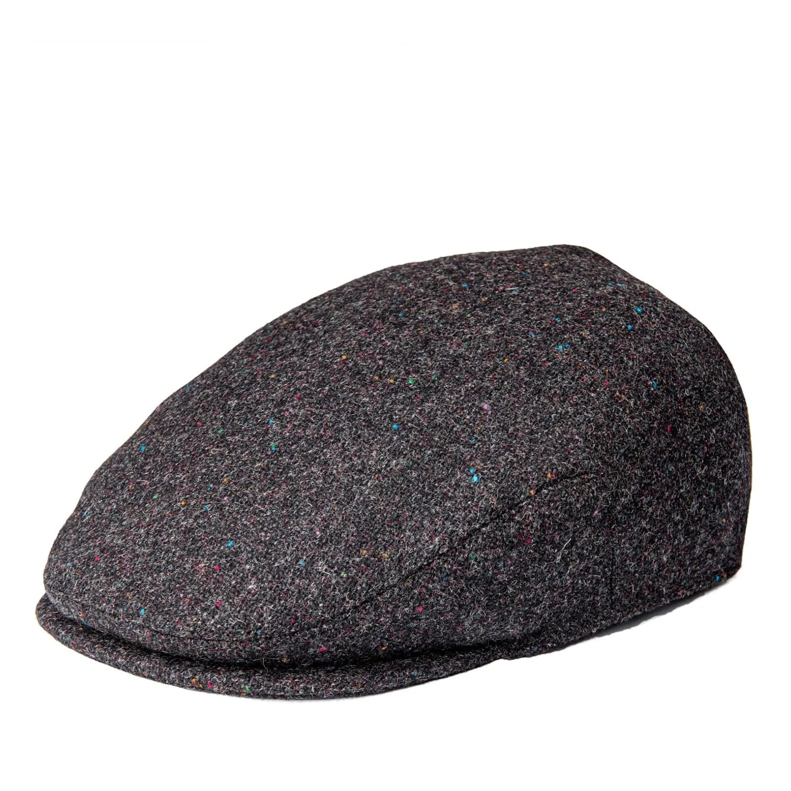 Royal Herringbone Wool Flat Cap