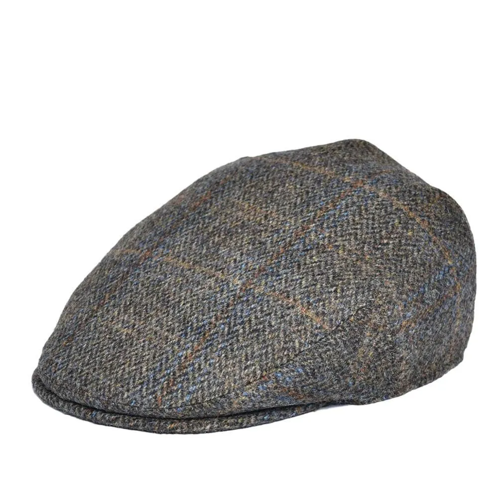 Royal Herringbone Wool Flat Cap
