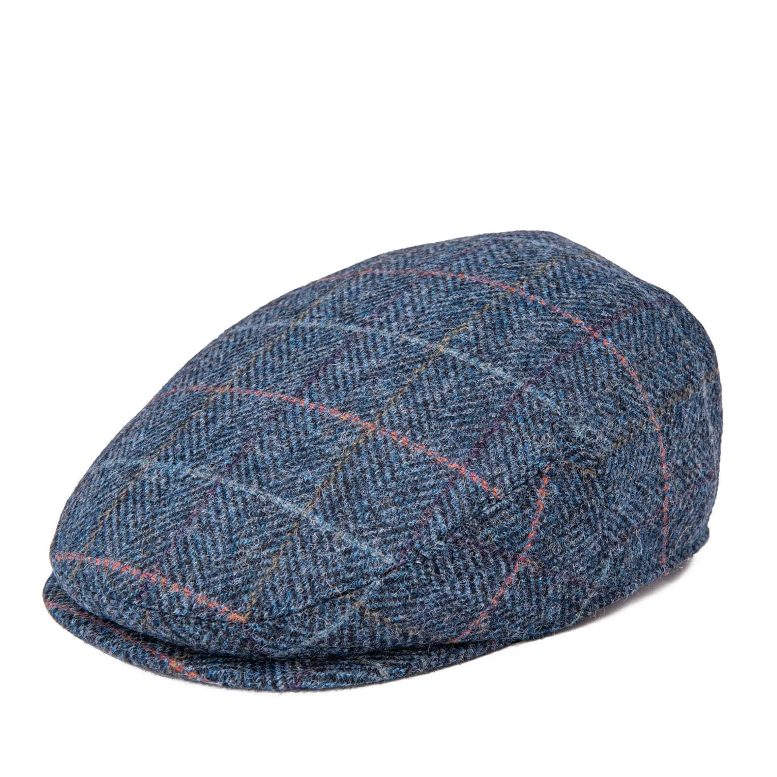 Royal Herringbone Wool Flat Cap