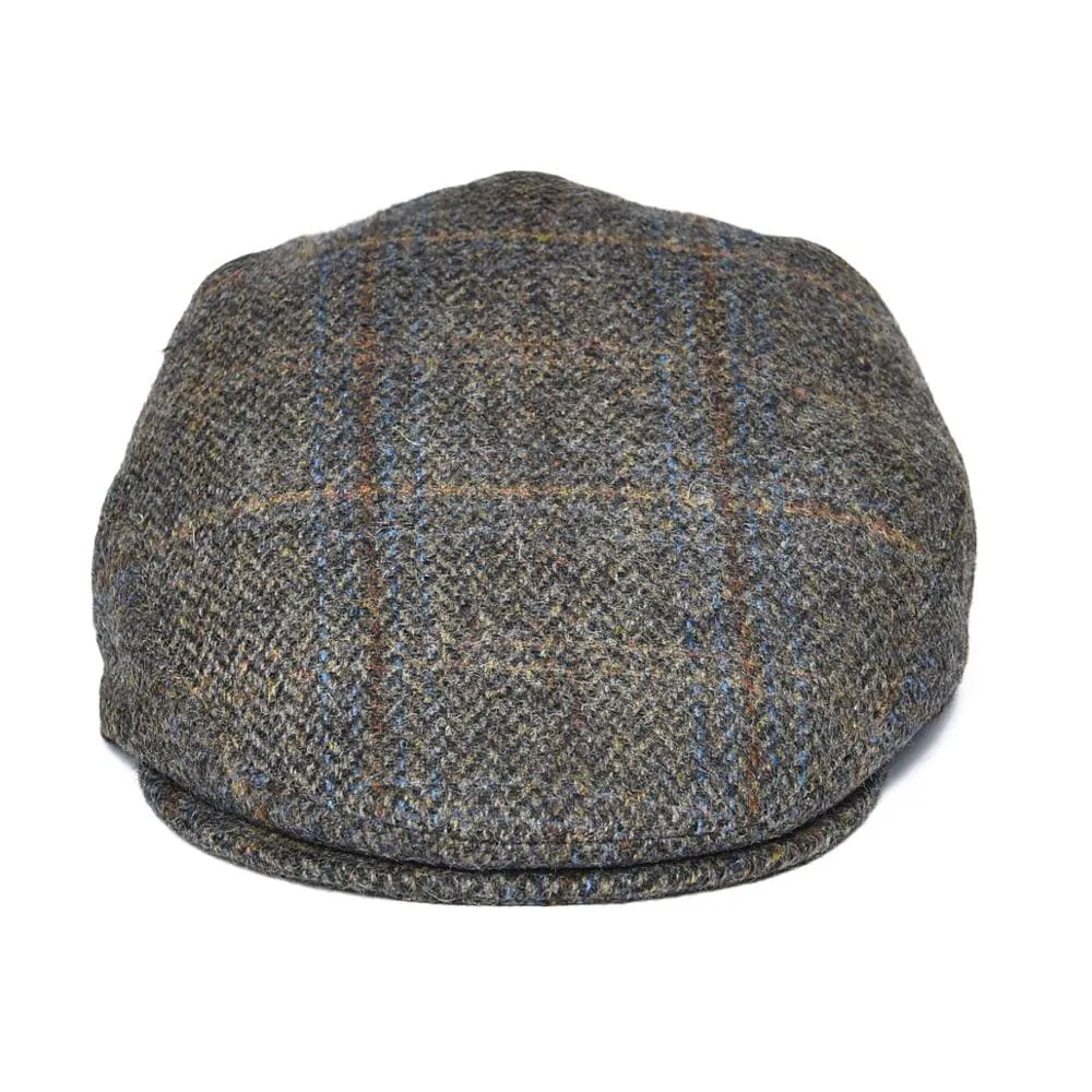Royal Herringbone Wool Flat Cap